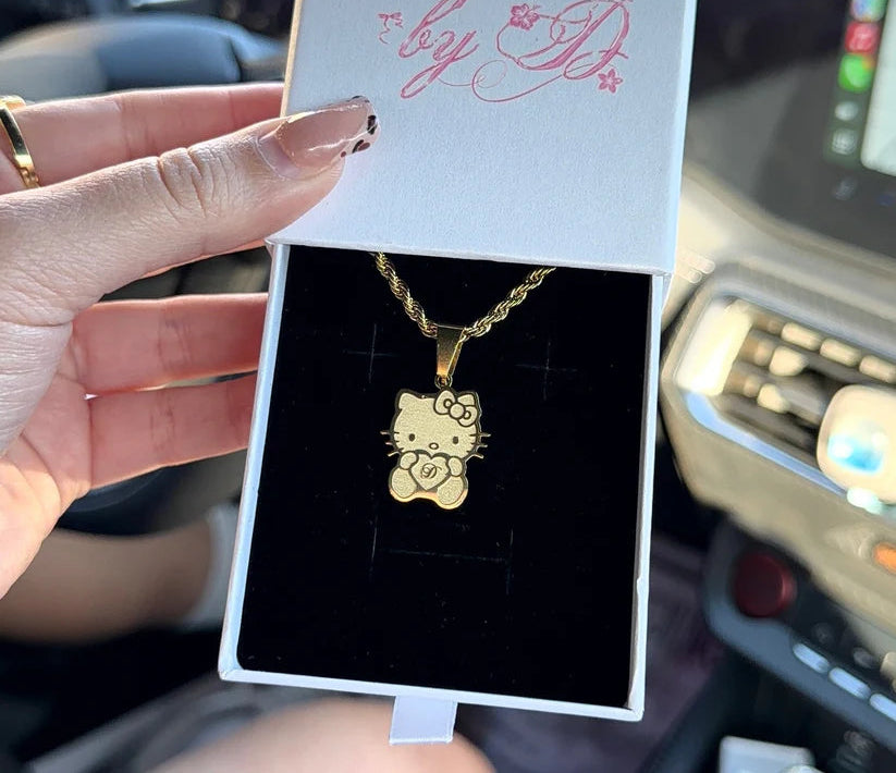 Hello Kitty Initial Pendant Necklaces